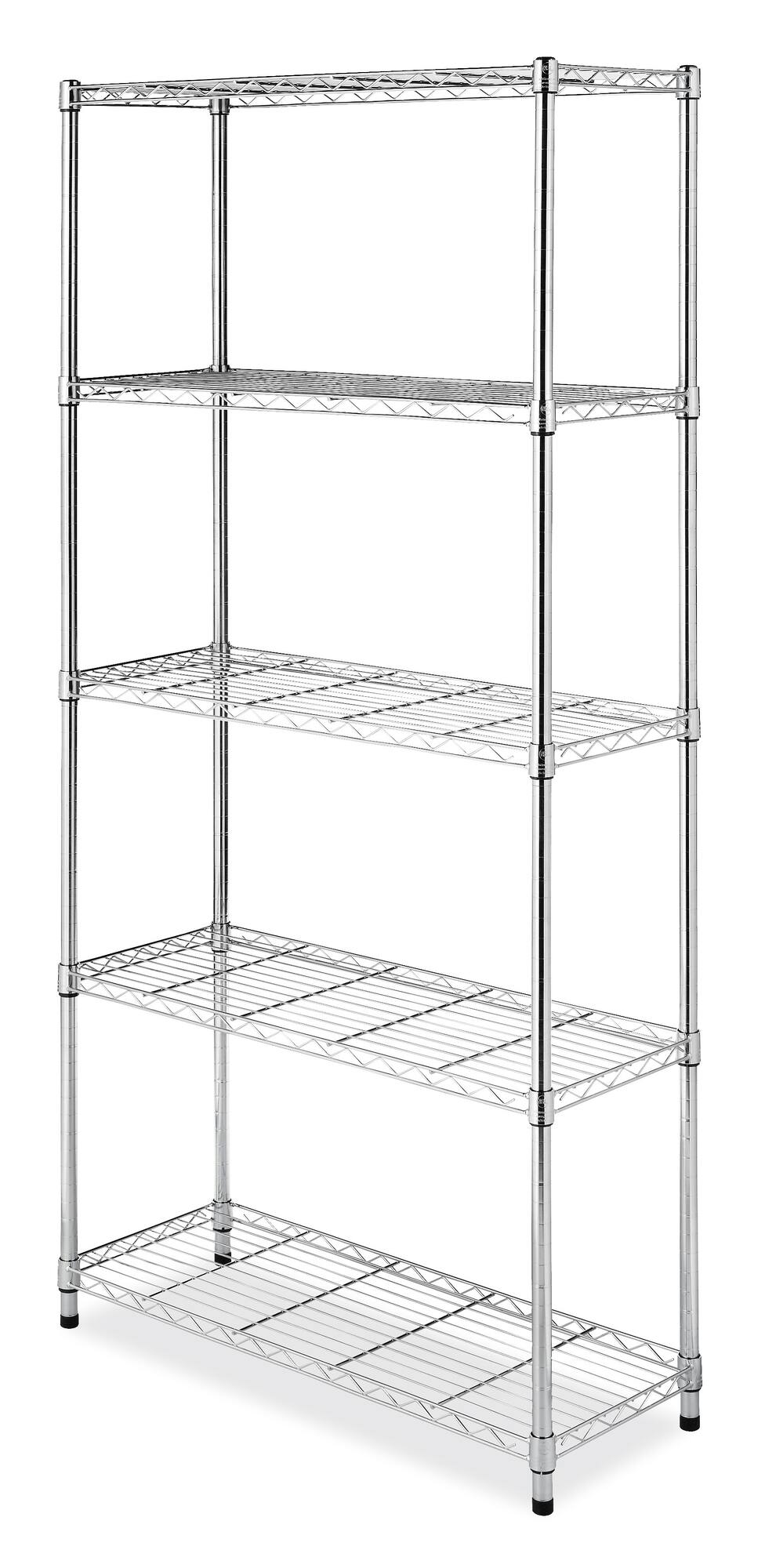 Whitmor Supreme 5 Tier Shelving, Chrome